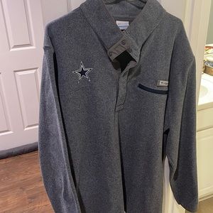 Columbia PFG pullover Dallas cowboys blue sweatshirt for men size xxl
